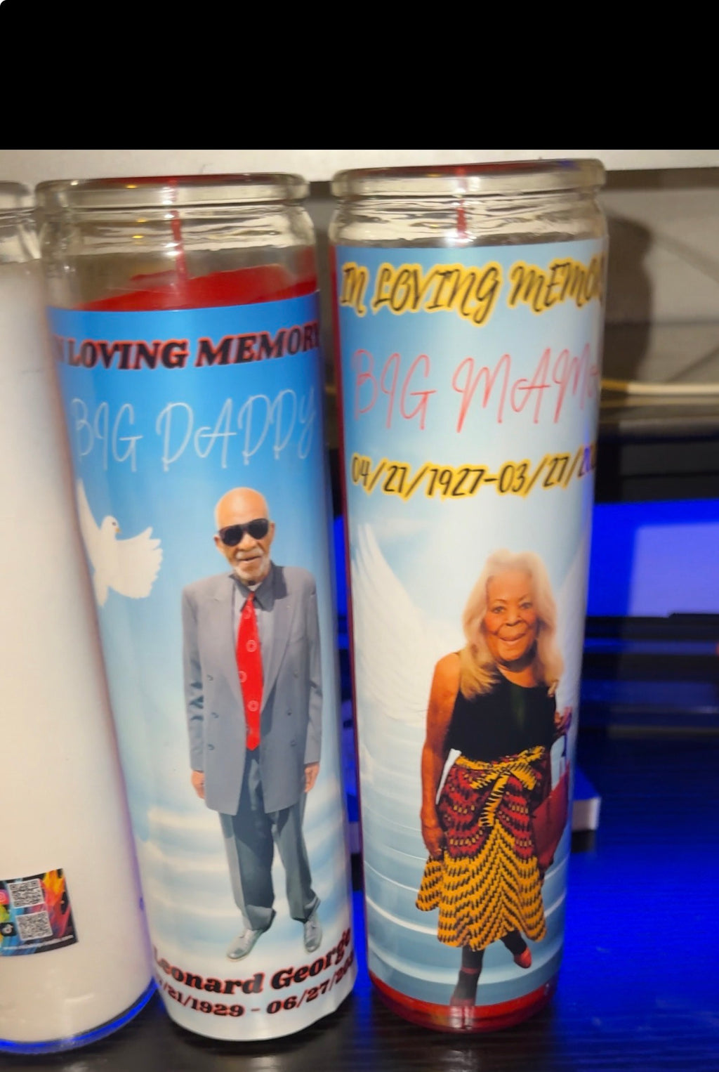 Custom Memorial Candles