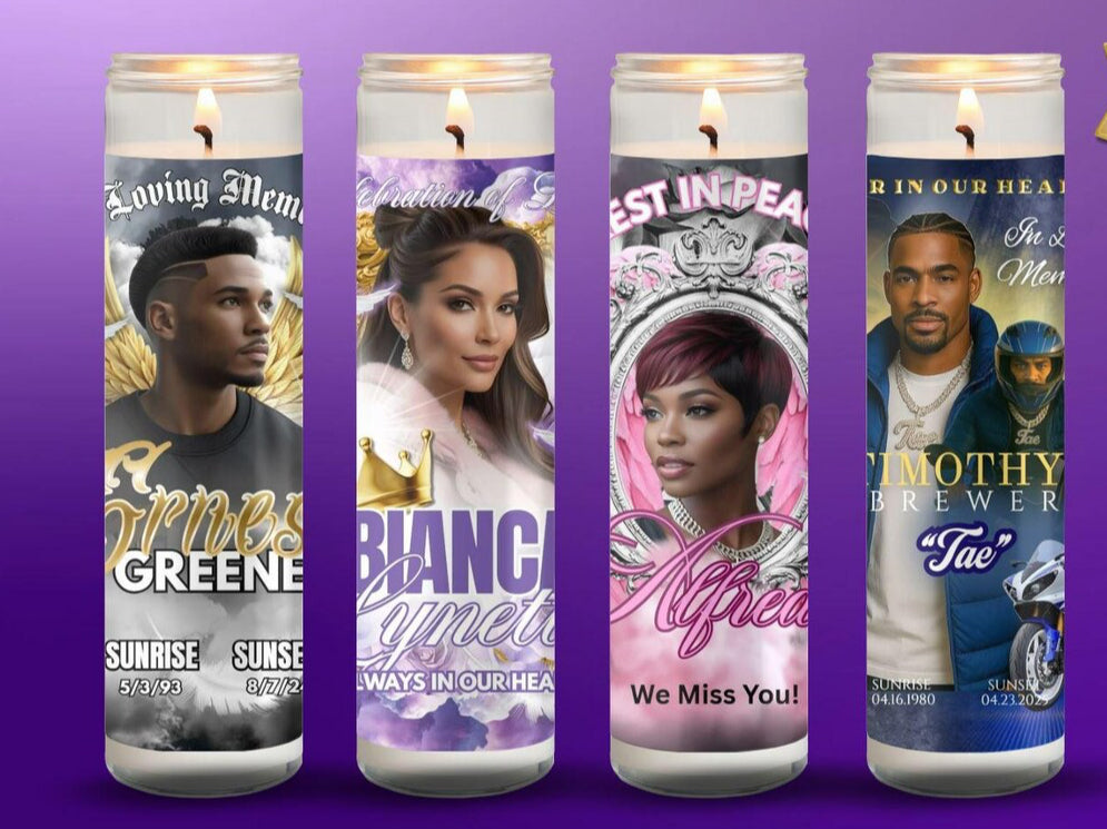 Custom Memorial Candles